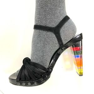 Sonia Rykiel Rainbow Heeled Sandals 38/8